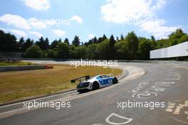 Johannes Stuck, Ferdinand Stuck, Frak Stippler Phoenix-Racing, Audi R8 LMS ultra,  20.07.2013. VLN ADAC Reinoldus-Langstreckenrennen, Round 5, Nurburgring, Germany.