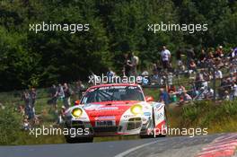 Patrick Pilet, Patrick Huisman, Klaus Abbelen, Frikadelli Racing Team, Porsche 911 GT3 Cup 20.07.2013. VLN ADAC Reinoldus-Langstreckenrennen, Round 5, Nurburgring, Germany.