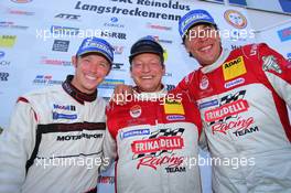 Patrick Pilet, Patrick Huisman, Klaus Abbelen, Frikadelli Racing Team, Porsche 911 GT3 R, Portrait 20.07.2013. VLN ADAC Reinoldus-Langstreckenrennen, Round 5, Nurburgring, Germany.