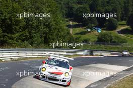 Dominik Schwager, Marco Schelp, Manthey Racing, Porsche 911 GT3 Cup S 20.07.2013. VLN ADAC Reinoldus-Langstreckenrennen, Round 5, Nurburgring, Germany.