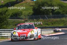 Patrick Pilet, Patrick Huisman, Klaus Abbelen, Frikadelli Racing Team, Porsche 911 GT3 R 20.07.2013. VLN ADAC Reinoldus-Langstreckenrennen, Round 5, Nurburgring, Germany.