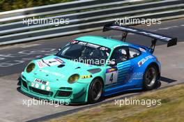 Peter Dumbreck, Martin Ragginger, Falken Motorsport, Porsche 911 GT3 R 20.07.2013. VLN ADAC Reinoldus-Langstreckenrennen, Round 5, Nurburgring, Germany.