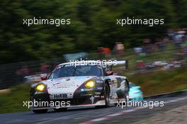 Jochen Krumbach, Georg Weiss, Oliver Kainz, Michael Jacobs, Wochenspiegel Team Manthey, Porsche 911 GT3 RSR 20.07.2013. VLN ADAC Reinoldus-Langstreckenrennen, Round 5, Nurburgring, Germany.