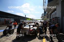 Jochen Krumbach, Georg Weiss, Michael Jacobs, Oliver Kainz, Wochenspiegel Team Manthey, Porsche 911 GT3 RSR 20.07.2013. VLN ADAC Reinoldus-Langstreckenrennen, Round 5, Nurburgring, Germany.