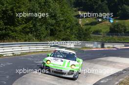 Michael Illbruck, Robert Renauer, Pinta Team Manthey, Porsche 911 GT3 R 20.07.2013. VLN ADAC Reinoldus-Langstreckenrennen, Round 5, Nurburgring, Germany.