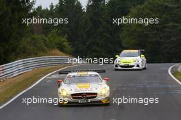 Michael Zehe, Marko Hartung, Nico Bastian, ROWE RACING, Mercedes-Benz SLS AMG GT3 24.08.2013. LN ADAC Ruhr-Pokal-Rennen, Round 6, Nurburgring, Germany.