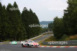 Klaus Abbelen, Sabine Schmitz, Patrick Huisman, Patrick Pilet, Frikadelli Racing, Porsche 911 GT3 R 24.08.2013. LN ADAC Ruhr-Pokal-Rennen, Round 6, Nurburgring, Germany.