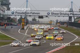 Start of the race 24.08.2013. LN ADAC Ruhr-Pokal-Rennen, Round 6, Nurburgring, Germany.