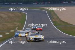 Jan Seyffarth, Nico Bastian, Lance David Arnold, ROWE RACING, Mercedes-Benz SLS AMG GT3, 24.08.2013. LN ADAC Ruhr-Pokal-Rennen, Round 6, Nurburgring, Germany.