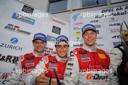 Frank Stippler, Marc Basseng, Roman Rusinov, PHOENIX RACING, Audi R8 LMS ultra 24.08.2013. LN ADAC Ruhr-Pokal-Rennen, Round 6, Nurburgring, Germany.