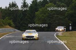 Jan Seyffarth, Nico Bastian, Lance David Arnold, ROWE RACING, Mercedes-Benz SLS AMG GT3 24.08.2013. LN ADAC Ruhr-Pokal-Rennen, Round 6, Nurburgring, Germany.