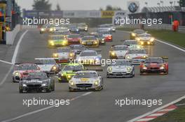 Start of the race 14.07.2013. VLN RCM DMV Grenzlandrennen, Round 7, Nurburgring, Germany.