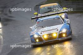 Johannes Stuck, Ferdinandt Stuck, Phoenix Racing, Audi R8 LMS ultra 14.07.2013. VLN RCM DMV Grenzlandrennen, Round 7, Nurburgring, Germany.