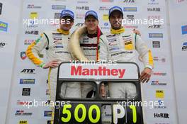 Jochen Krumbach, Jörg Bergmeister, Lucas Luhr, Manthey-Racing, Porsche 911 GT3 RSR 14.07.2013. VLN RCM DMV Grenzlandrennen, Round 7, Nurburgring, Germany.