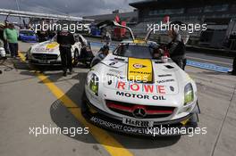 Michael Zehe, Marko Hartung, Mark Bullitt, ROWE RACING, Mercedes-Benz SLS AMG GT3 24.08.2013. LN ADAC Ruhr-Pokal-Rennen, Round 6, Nurburgring, Germany.