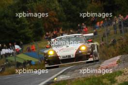 Georg Weiss, Michael Jacobs, Oliver Kainz, Wochenspiegel Team Manthey, Porsche 911 GT3 RSR 14.07.2013. VLN RCM DMV Grenzlandrennen, Round 7, Nurburgring, Germany.