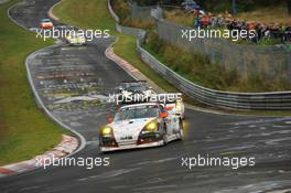 Georg Weiss, Oliver Kainz, Michael Jacbos, Wochenspiegel Team Manthey, Porsche 911 GT3 RSR 24.08.2013. LN ADAC Ruhr-Pokal-Rennen, Round 6, Nurburgring, Germany.