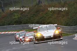 Georg Weiss, Michael Jacobs, Oliver Kainz, Wochenspiegel Team Manthey, Porsche 911 GT3 RSR 12.10.2013. VLN ROWE DMV 250-Meilen-Rennen, Round 9, Nurburgring, Germany.