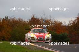 Klaus Abbelen, Sabine Schmitz, Henri Moser, Patrick Huisman, Frikadelli Racing Team, Porsche 911 GT3 R 26.10.2013. VLN DMV Munsterlandpokal, Round 10, Nurburgring, Germany.