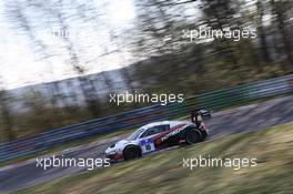 Peter  Terting , Marco  Seefried , Dominik  Schwager ,  , Prosperia C. Abt Racing GmbH , Audi R8 GT3 LMS   06.04.2014. ADAC Zurich 24 Hours Qualifying Race, Nurburgring, Germany