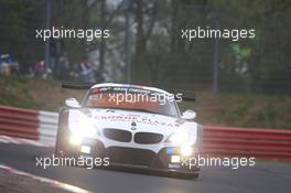 Jens Klingmann, Dominik Baumann, Claudia  Hu¨rtgen ,  , BMW Sports Trophy Team Schubert , BMW Z4 GT3   05.04.2014. ADAC Zurich 24 Hours Qualifying Race, Nurburgring, Germany