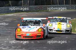 Alex  Autumn , Felipe Fernandez  Lazer ,  ,  , raceunion Teichmann Racing , Porsche 997 GT3 Cup   06.04.2014. ADAC Zurich 24 Hours Qualifying Race, Nurburgring, Germany