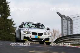 Alexander  Hofmann , Jettro  Bovingdon , Alexander  Mies ,  , BMW Motorsport , BMW M235i Racing   06.04.2014. ADAC Zurich 24 Hours Qualifying Race, Nurburgring, Germany