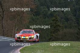 Felix  Baumgartner , Marco Werner, Frank  Biela , Pierre  Kaffer , Audi race experience , Audi R8 GT3 LMS   06.04.2014. ADAC Zurich 24 Hours Qualifying Race, Nurburgring, Germany