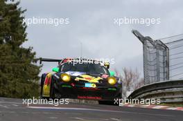 Norbert  Siedler , Richard  Westbrook , Mike Stursberg , Hans Guido  Riegel, Haribo Racing Team , Porsche 911 GT3 R   06.04.2014. ADAC Zurich 24 Hours Qualifying Race, Nurburgring, Germany