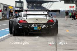 06.04.2014. ADAC Zurich 24 Hours Qualifying Race, Nurburgring, Germany, No 20, Claudia Hürtgen (DE), Jens Klingmann (DE), Dominik Baumann (AT), No 20, BMW Sports Trophy Team Schubert, BMW Z4 GT3. This image is copyright free for editorial use © BMW AG