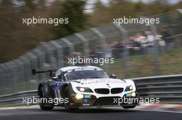 Dirk  Werner , Dirk  Mu¨ller , Lucas  Luhr , Alexander  Sims , BMW Sports Trophy Team Schubert , BMW Z4 GT3   06.04.2014. ADAC Zurich 24 Hours Qualifying Race, Nurburgring, Germany