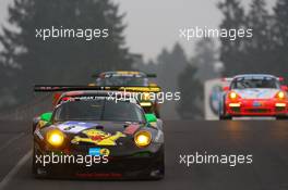 Norbert  Siedler , Richard  Westbrook , Mike Stursberg , Hans Guido  Riegel, Haribo Racing Team , Porsche 911 GT3 R   05.04.2014. ADAC Zurich 24 Hours Qualifying Race, Nurburgring, Germany