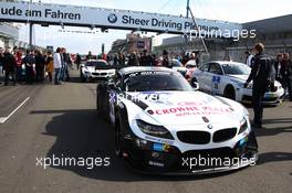 06.04.2014. ADAC Zurich 24 Hours Qualifying Race, Nurburgring, Germany, No 19, Dirk Müller (DE), Dirk Werner (DE), Lucas Luhr (DE), Alexander Sims (GB), No 19, BMW Sports Trophy Team Schubert, BMW Z4 GT3. This image is copyright free for editorial use © BMW AG