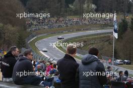 Peter  Terting , Marco  Seefried , Dominik  Schwager ,  , Prosperia C. Abt Racing GmbH , Audi R8 GT3 LMS   06.04.2014. ADAC Zurich 24 Hours Qualifying Race, Nurburgring, Germany