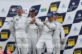 PODIUM - first 3 / Marc von der Straden, No 20, Claudia Hürtgen (DE), Jens Klingmann (DE), Dominik Baumann (AT), No 20, BMW Sports Trophy Team Schubert, BMW Z4 GT3 - 1st No 25, Maxime Martin (BE), Uwe Alzen (DE), Marco Wittmann (DE), No 25, BMW Sports Trophy Team Marc VDS, BMW Z4 GT3 - No 19, Dirk Müller (DE), Dirk Werner (DE), Lucas Luhr (DE), Alexander Sims (GB), No 19, BMW Sports Trophy Team Schubert, BMW Z4 GT3