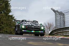 Abdulaziz  AlFaisal , Stephan Rösler, Christian  Menzel , Jeroen  Bleekemolen , Black Falcon , Mercedes-Benz SLS AMG GT3  06.04.2014. ADAC Zurich 24 Hours Qualifying Race, Nurburgring, Germany