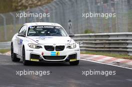 Alexander  Hofmann , Jettro  Bovingdon , Alexander  Mies ,  , BMW Motorsport , BMW M235i Racing   06.04.2014. ADAC Zurich 24 Hours Qualifying Race, Nurburgring, Germany