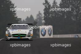 Harold  Primat , Maximilian  Go¨tz ,  ,  , HTP Motorsport , Mercedes-Benz SLS AMG GT3  05.04.2014. ADAC Zurich 24 Hours Qualifying Race, Nurburgring, Germany