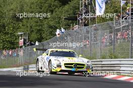 #15 HTP Motorsport Mercedes-Benz SLS AMG GT3: Harold Primat, Maximilian Götz  20.06.2014. ADAC Zurich 24 Hours, Nurburgring, Germany