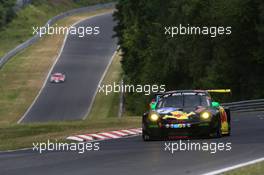 #8 Haribo Racing Porsche 997 GT3 R: Norbert Siedler, Richard Westbrook, Mike Stursberg, Hans Guido Riegel  20.06.2014. ADAC Zurich 24 Hours, Nurburgring, Germany