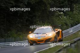 Kevin Estre, Rudi Adams, Peter Kox, Sascha Bert #66 Dörr Motorsport McLaren MP4-12C 19.06.2014. ADAC Zurich 24 Hours, Nurburgring, Germany