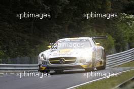 Klaus Graf, Jan Seyffarth, Thomas Jäger, Richard Göransson #23 Rowe Racing Mercedes-Benz SLS AMG GT3 19.06.2014. ADAC Zurich 24 Hours, Nurburgring, Germany