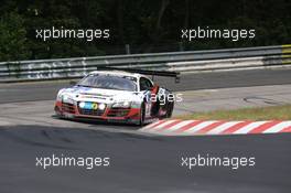 #9 Abt Racing Audi R8 LMS ultra: Peter Terting, Marco Seefried, Dominik Schwager  20.06.2014. ADAC Zurich 24 Hours, Nurburgring, Germany