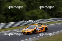 Arno Klasen, Alvaro Parente, Sebastian Asch, Tim Mullen #69 Dörr Motorsport McLaren MP4-12C 19.06.2014. ADAC Zurich 24 Hours, Nurburgring, Germany