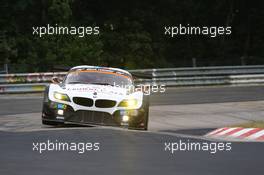 #19 Schubert Motorsport BMW Z4 GT3: Dirk Werner, Dirk Müller, Lucas Luhr, Alexander Sims  20.06.2014. ADAC Zurich 24 Hours, Nurburgring, Germany