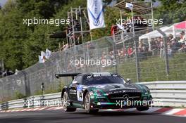 #14 Black Falcon Mercedes-Benz SLS AMG GT3: Abdulaziz Al Faisal, Hubert Haupt, Adam Christodoulou  20.06.2014. ADAC Zurich 24 Hours, Nurburgring, Germany