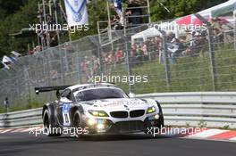 #20 Schubert Motorsport BMW Z4 GT3: Jens Klingmann, Dominik Baumann, Claudia Hürtgen, Martin Tomcyk  20.06.2014. ADAC Zurich 24 Hours, Nurburgring, Germany