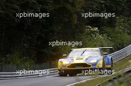 Stefan Mücke, Darren Turner, Pedro Lamy #7 Aston Martin Racing Aston Martin Vantage GT3 19.06.2014. ADAC Zurich 24 Hours, Nurburgring, Germany