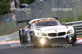 #19 Schubert Motorsport BMW Z4 GT3: Dirk Werner, Dirk Müller, Lucas Luhr, Alexander Sims  20.06.2014. ADAC Zurich 24 Hours, Nurburgring, Germany