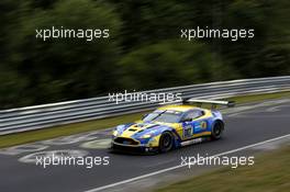 Stefan Mücke, Darren Turner, Pedro Lamy #7 Aston Martin Racing Aston Martin Vantage GT3 19.06.2014. ADAC Zurich 24 Hours, Nurburgring, Germany